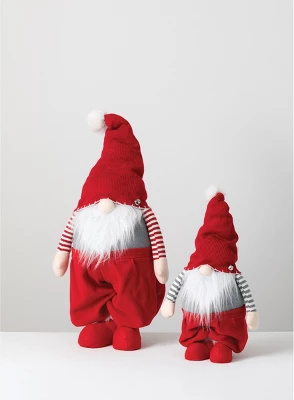 Sullivans Set Of 2 Oversized Standing Telescopic Gnome Figurines 44"H & 35"H Red 3 Sullivans Set Of 2 Oversized Standing Telescopic Gnome Figurines 44"H & 35"H Red