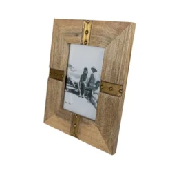5X7 Inch Brass Metal Strap Picture Frame With Wood, MDF & Glass By Foreside Home & Garden 12 5X7 Inch Brass Metal Strap Picture Frame With Wood, MDF & Glass By Foreside Home & Garden -Home Decor Store GUEST 00469f74 b5ae 40d1 803f b2091160c65f