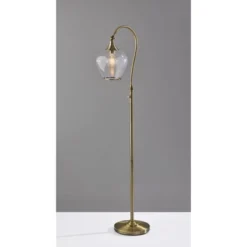 Bradford Floor Lamp (Includes Light Bulb) Antique Brass - Adesso -Home Decor Store GUEST 007ac177 e30c 4373 8043 4310d5343aa1