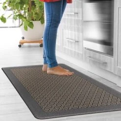 World Rug Gallery Geometric Textline Anti-Fatigue Standing Mat -Home Decor Store GUEST 00cc2a77 8f64 4c1d a409 880f1081fa41