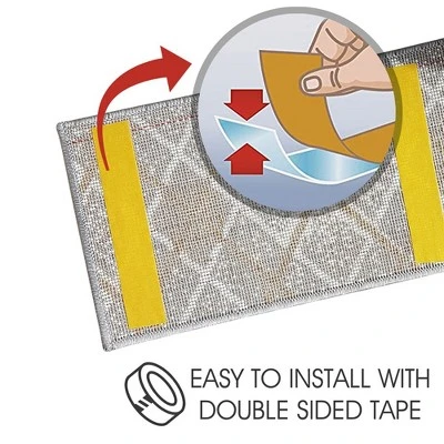 Sussexhome Modern Collection Stair Treads Non-Slip Carpet Stair Treads For Wooden Steps, 9" X 28" , Pack Of 4/7/10/13/15 8 Sussexhome Modern Collection Stair Treads Non-Slip Carpet Stair Treads For Wooden Steps, 9" X 28" , Pack Of 4/7/10/13/15 - Image 6