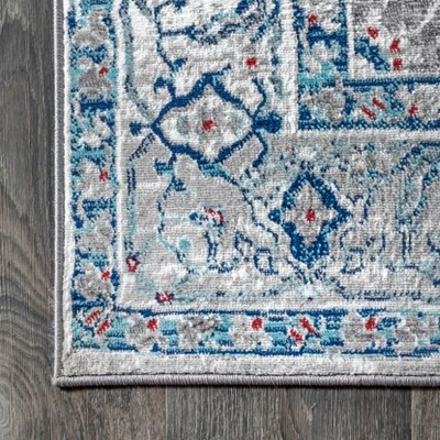 Modern Persian Vintage Medallion Runner Rug - JONATHAN Y 6 Modern Persian Vintage Medallion Runner Rug - JONATHAN Y - Image 4