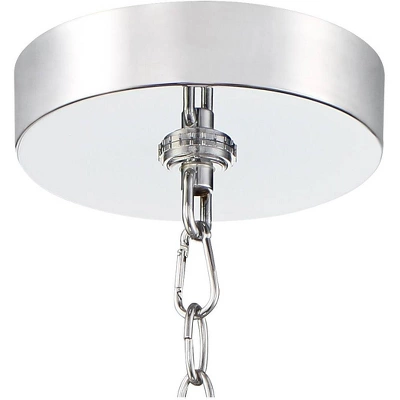 Vienna Full Spectrum Villette Chrome Chandelier 27 1/2" Wide Modern Cascade Crystal 6-Light LED Fixture For Dining Room Foyer Kitchen Island Entryway 7 Vienna Full Spectrum Villette Chrome Chandelier 27 1/2" Wide Modern Cascade Crystal 6-Light LED Fixture For Dining Room Foyer Kitchen Island Entryway - Image 5