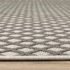 Trinity Casual Diamond Lattice Patio Area Rug Beige/Gray - Captiv8e Designs -Home Decor Store GUEST 06d9d39c 9ca5 4f7f be31 04b13bc5f61c