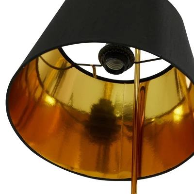Modern Metal Table Lamp Black - Olivia & May 5 Modern Metal Table Lamp Black - Olivia & May - Image 3