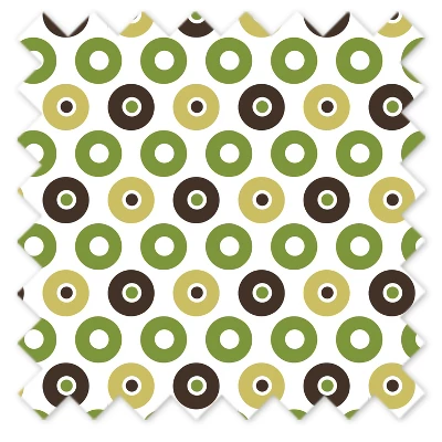 Bacati - Mod Dots/Strps Green Throw Pillow 6 Bacati - Mod Dots/Strps Green Throw Pillow - Image 4