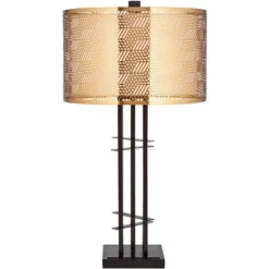 Possini Euro Design Deborah Modern Mid Century Table Lamp 30" Tall Black With USB Charging Port Gold Metal Double Drum Shades For Living Room Desk 16 Possini Euro Design Deborah Modern Mid Century Table Lamp 30" Tall Black With USB Charging Port Gold Metal Double Drum Shades For Living Room Desk -Home Decor Store GUEST 09d25b0f f17f 43b2 97c8 a4aad1682a8d