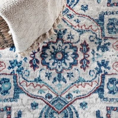 Modern Persian Vintage Medallion Runner Rug - JONATHAN Y 7 Modern Persian Vintage Medallion Runner Rug - JONATHAN Y - Image 5