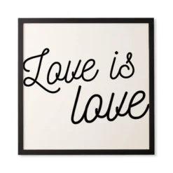 Eyesasdaggers Love Is Love Framed Wall Canvas Black/White - Deny Designs -Home Decor Store GUEST 0e9bdbc3 df7e 420d 98b6 ca7050303af1