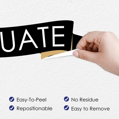 Big Dot Of Happiness Law School Graduation Party Photo Backdrop - Wall Decals 4 Big Dot Of Happiness Law School Graduation Party Photo Backdrop - Wall Decals - Image 2