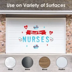 Big Dot Of Happiness Thank You Nurses - Peel And Stick Nurse Appreciation Week Decoration - Wall Decals Backdrop
