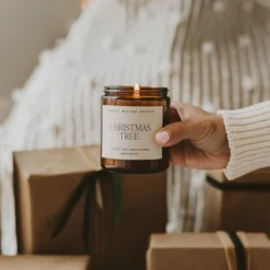 Sweet Water Decor Fraser Fir 9oz Amber Jar Soy Candle