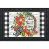 Geranium Wreath Summer Doormat Indoor Outdoor 30" X 18" Briarwood Lane -Home Decor Store GUEST 127978aa a77c 47c5 8b8c 5cdc8dce6ac6