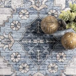 NuLOOM Dania Machine Washable Medallion Area Rug -Home Decor Store GUEST 15520ffd 3e44 4f7b 9f61 d21b01b45d6f