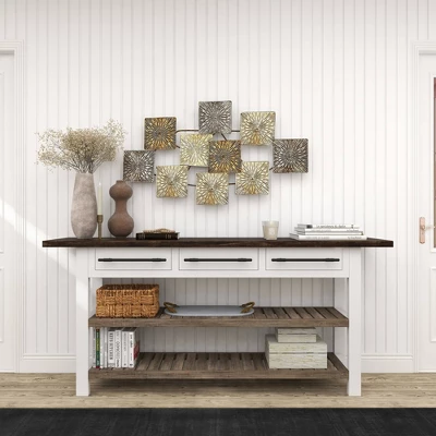 Metal Sunburst Carved Wall Decor Gold - Olivia & May 10 Metal Sunburst Carved Wall Decor Gold - Olivia & May - Image 8