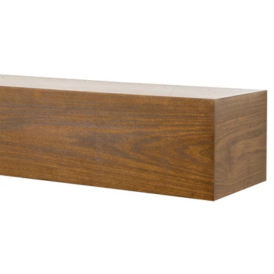 Modern Ember Boone Wood Fireplace Mantel Shelf With Tall Boxed Design 8 Modern Ember Boone Wood Fireplace Mantel Shelf With Tall Boxed Design - Image 6
