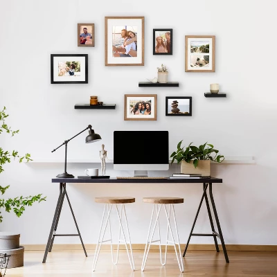 10pc Gallery Frame Box Set Rustic Brown/Black - Kate & Laurel All Things Decor 9 10pc Gallery Frame Box Set Rustic Brown/Black - Kate & Laurel All Things Decor - Image 7