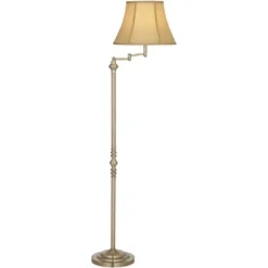 Regency Hill Montebello Vintage Retro Floor Lamp 60" Tall Antique Brass Metal Swing Arm Soft Tan Bell Shade For Living Room Bedroom Office House Home 12 Regency Hill Montebello Vintage Retro Floor Lamp 60" Tall Antique Brass Metal Swing Arm Soft Tan Bell Shade For Living Room Bedroom Office House Home -Home Decor Store GUEST 18e248d9 428a 4f85 9748 ca3154c75af4