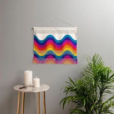 Showmemars Wavy Retro Rainbow Fiber Wall Hanging - Society6 3 Showmemars Wavy Retro Rainbow Fiber Wall Hanging - Society6