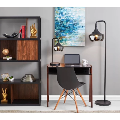 Eliza Floor Lamp Black - Adesso 3 Eliza Floor Lamp Black - Adesso