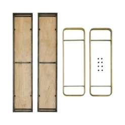 32.3" X 22" 2 Tier Metal And Wood Hanging Bracket Wall Mounted Shelf Gold - Danya B. 22 32.3" X 22" 2 Tier Metal And Wood Hanging Bracket Wall Mounted Shelf Gold - Danya B. -Home Decor Store GUEST 1b6b534c cada 4675 94a9 06ff74343a47