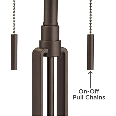 Franklin Iron Works Dayn Industrial Accent Table Lamps Set Of 2 23" High Bronze Metal LED Mesh Shade For Bedroom Living Room Bedside Nightstand Office 6 Franklin Iron Works Dayn Industrial Accent Table Lamps Set Of 2 23" High Bronze Metal LED Mesh Shade For Bedroom Living Room Bedside Nightstand Office - Image 4