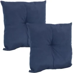Sunnydaze Decor Sunnydaze Indoor/Outdoor Weather-Resistant Polyester Square Tufted Pillow With Zipper Closures - 19" - 2pk -Home Decor Store GUEST 1cdd7667 8804 478f b4ce 832c49b66730