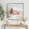 Canvas Landscape Barn Framed Wall Art With Silver Frame Multi Colored - Olivia & May 2 Canvas Landscape Barn Framed Wall Art With Silver Frame Multi Colored - Olivia & May -Home Decor Store GUEST 1e16732f 712d 4382 8163 beaefc42cca4