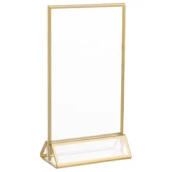 5 X 7 Picture Frames 6-Pack – Floating Frame Set For Table Numbers, Wedding Signs, Photos, Or Table Decor By Great Northern Party - Gold -Home Decor Store GUEST 1fa7e78c b19d 4b31 a12a 7f83a9641cba