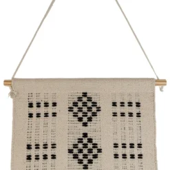 Hand Woven Geo Pattern Wall Art Black Cotton & Wood Dowel By Foreside Home & Garden 10 Hand Woven Geo Pattern Wall Art Black Cotton & Wood Dowel By Foreside Home & Garden -Home Decor Store GUEST 20063578 dff0 4717 ae9b 2b63484996f4