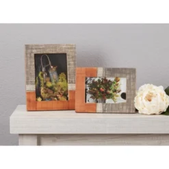 Saro Lifestyle Picture Frame With Two-Tone Bone Design -Home Decor Store GUEST 2038c95e b97e 48e9 a78c 93bba591a094