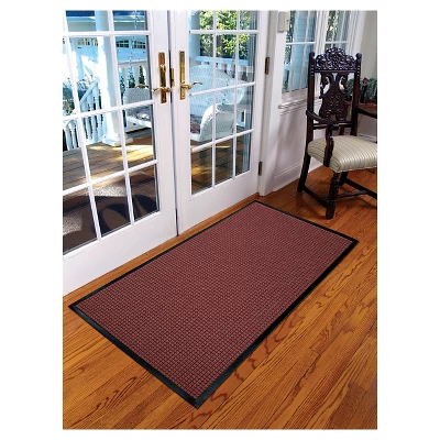 Burgundy Solid Doormat - (4'x6') - HomeTrax 4 Burgundy Solid Doormat - (4'x6') - HomeTrax - Image 2