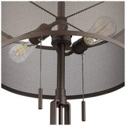 Franklin Iron Works Dayn Industrial Accent Table Lamps Set Of 2 23" High Bronze Metal LED Mesh Shade For Bedroom Living Room Bedside Nightstand Office 12 Franklin Iron Works Dayn Industrial Accent Table Lamps Set Of 2 23" High Bronze Metal LED Mesh Shade For Bedroom Living Room Bedside Nightstand Office -Home Decor Store GUEST 21761934 bf43 4a82 a80a a2fb82c4f576
