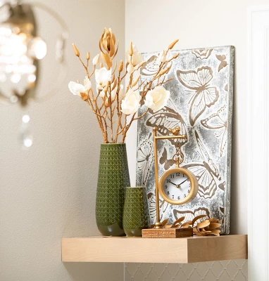 24.25"H Sullivans Metal Relief Butterfly Panel, Gray 5 24.25"H Sullivans Metal Relief Butterfly Panel, Gray - Image 3