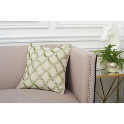 EY Essentials 16" X 16" Sea Glass Ripple Pillow -Home Decor Store GUEST 21c00432 33f2 4b4d bf57 0a0b986e614e