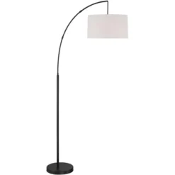 360 Lighting Cora Modern Arc Floor Lamp Standing 72" Tall Black Metal White Linen Drum Shade Decor For Living Room Reading Bedroom Office House Home 14 360 Lighting Cora Modern Arc Floor Lamp Standing 72" Tall Black Metal White Linen Drum Shade Decor For Living Room Reading Bedroom Office House Home -Home Decor Store GUEST 223d7012 8ae6 4e00 b72f d98c4162d722