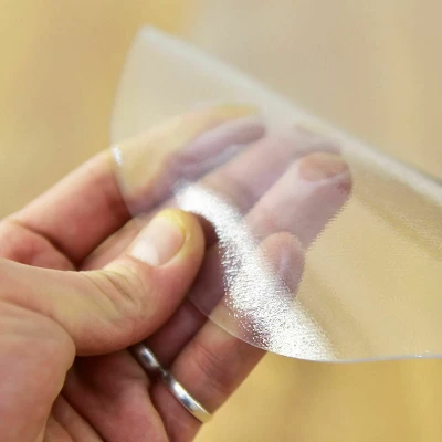 Costway 47'' X 47'' PVC Chair Floor Mat Home Office Protector For Home Office 7 Costway 47'' X 47'' PVC Chair Floor Mat Home Office Protector For Home Office - Image 5