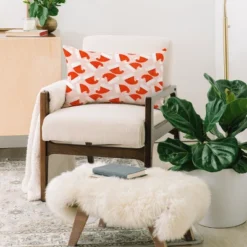 Showmemars Santa Hat Pattern Oblong Throw Pillow - Society6