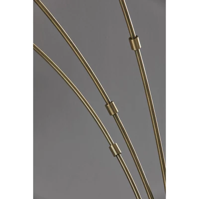 3 Arm Bergen Arc Lamp Black - Adesso 6 3 Arm Bergen Arc Lamp Black - Adesso - Image 4