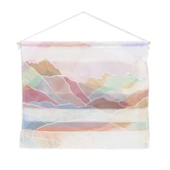 Sewzinski Pastel Mountains Fiber Wall Hanging - Society6 -Home Decor Store GUEST 25162eda 44d0 488c 9c30 6392db71d1c6