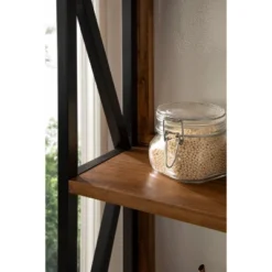 25" X 28" Rigby Wood Decorative Wall Shelf Rustic Brown/Black - Kate & Laurel All Things Decor -Home Decor Store GUEST 25d80cf5 d317 407e 87a1 6bdd1c0825b1