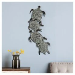 Sea Turtle Wall Art - Hand-Painted Greens - Aiden Lane 10 Sea Turtle Wall Art - Hand-Painted Greens - Aiden Lane -Home Decor Store GUEST 26e97180 205c 48a9 9b7d 940b291c894d