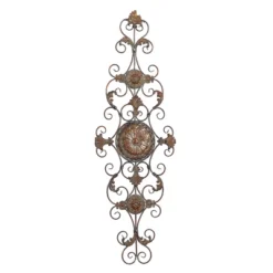 Rustic Metal Ornamental Wall Decor Dark Brown - Olivia & May 24 Rustic Metal Ornamental Wall Decor Dark Brown - Olivia & May -Home Decor Store GUEST 27e68e5e e7c6 4c7a 9d07 9a282a4d68bd