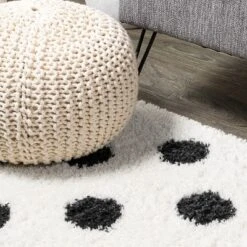 Pere Modern Charcoal Dot Shag Area Rug - JONATHAN Y 17 Pere Modern Charcoal Dot Shag Area Rug - JONATHAN Y -Home Decor Store GUEST 28194105 75b0 466b 93ab 5d378c34a279