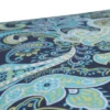 2pk Outdoor Rectangle Throw Pillow - Navy/Turqouise/Paisley - Pillow Perfect