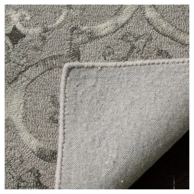 Gray Medallion Tufted Accent Rug 3'x5' - Safavieh 4 Gray Medallion Tufted Accent Rug 3'x5' - Safavieh - Image 2