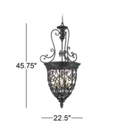 Franklin Iron Works French Scroll Rubbed Bronze Chandelier 22 1/2" Wide Rustic 9-Light Fixture For Dining Room House Kitchen Island Entryway Bedroom 12 Franklin Iron Works French Scroll Rubbed Bronze Chandelier 22 1/2" Wide Rustic 9-Light Fixture For Dining Room House Kitchen Island Entryway Bedroom -Home Decor Store GUEST 2a0182d4 3c98 4fc8 a38e 68668dfe4370
