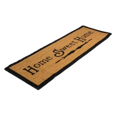 Northlight Natural Coir Rectangular "Home Sweet Home" Doormat 16" X 48" 5 Northlight Natural Coir Rectangular "Home Sweet Home" Doormat 16" X 48" - Image 3