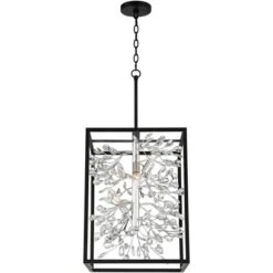 Possini Euro Design Black Silver Pendant Chandelier 15 1/4" Wide Modern Clear Crystal Flower Vine 4-Light Fixture For Dining Room House 16 Possini Euro Design Black Silver Pendant Chandelier 15 1/4" Wide Modern Clear Crystal Flower Vine 4-Light Fixture For Dining Room House -Home Decor Store GUEST 2c0ac3d2 f550 4e05 a701 cecb42c1b5ec
