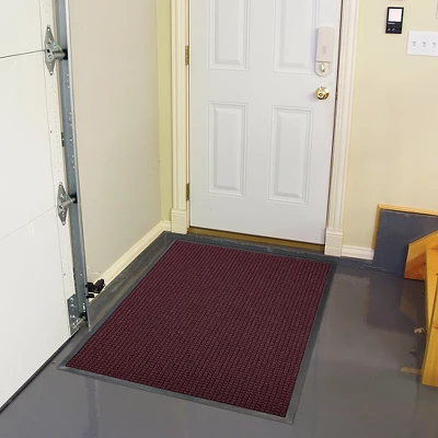 Burgundy Solid Doormat - (4'x6') - HomeTrax 3 Burgundy Solid Doormat - (4'x6') - HomeTrax